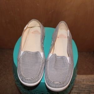 Roxy Womens Striped Boat Shoes size 6.5